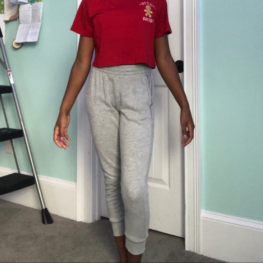 Grey sweatpants
